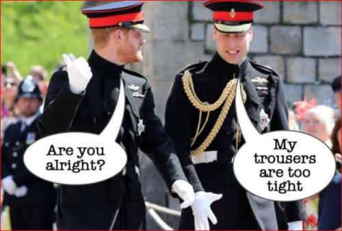 პრინცი ჰარის და მეგან მარკლის ქორწლილის ცერემონიის ყველაზე მხიარული და უცნაური ლუქები - "ჰარი, აქ ვარ! მეც შემირთე რა ცოლად!"