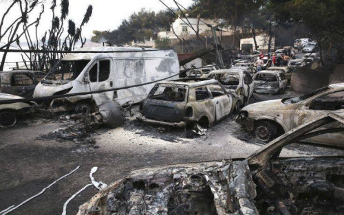 ცეცხლის ალში გახვეული საბერძნეთი - ფოტოამბავი