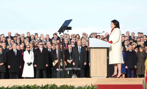   საქართველოს მეხუთე პრეზიდენტის ინაუგურაცია(ფოტოები)